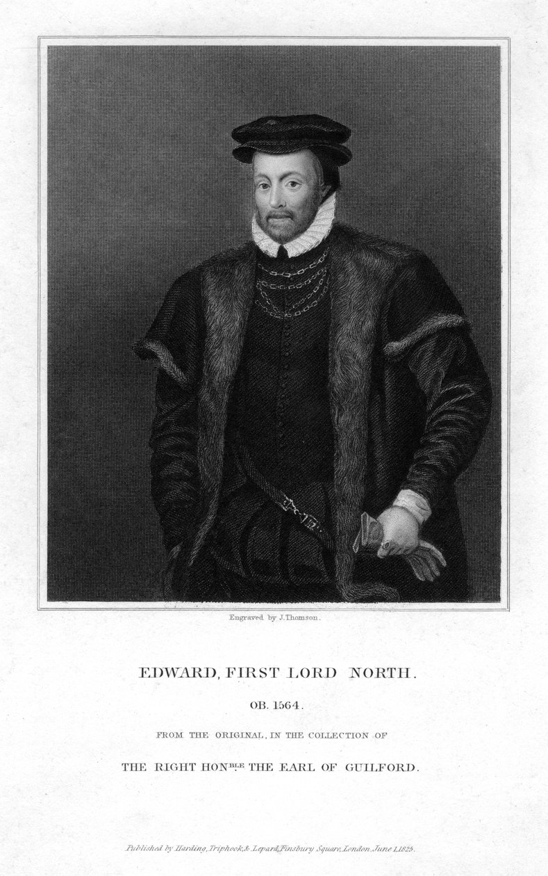 Edward North c1496-1564, 1. Lord North, 1825. od J. Thomson