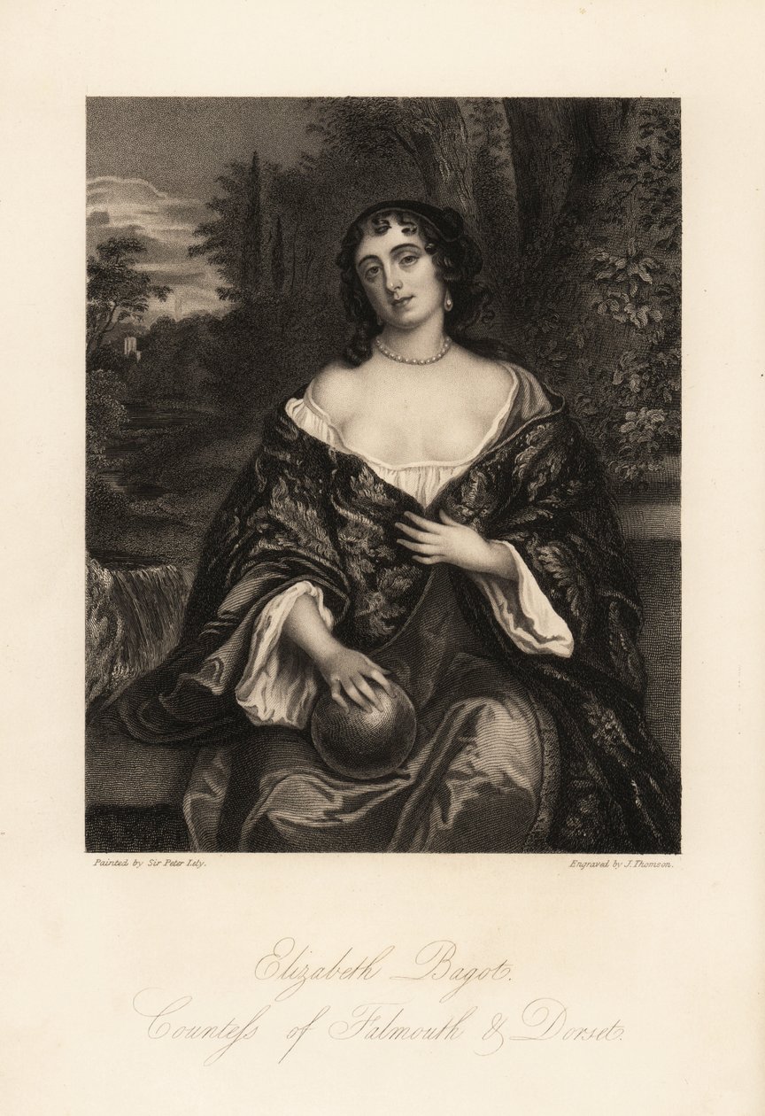 Elizabeth Bagot nebo Mary, hraběnka z Falmouthu a Dorsetu, manželka Charlese Berkeleyho od J. Thomson