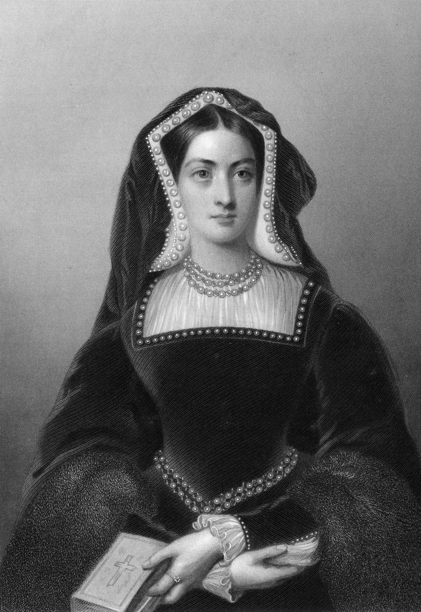 Kateřina Aragonská 1485-1536, první manželka krále Jindřicha VIII., 1851. od J. W. Knight
