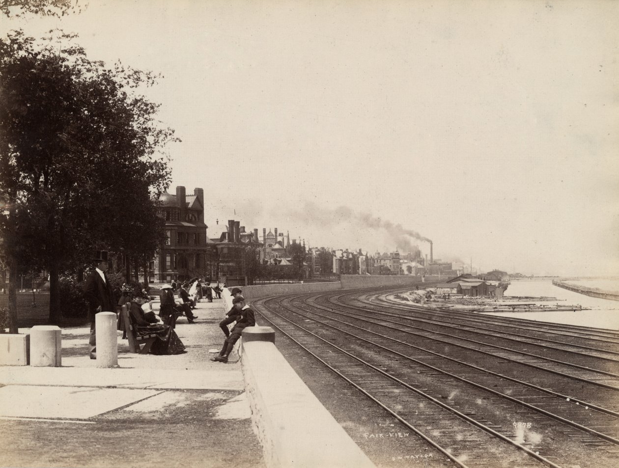 Pohled na 35. ulici při pohledu na sever, Chicago, c.1888 od J. W. Taylor