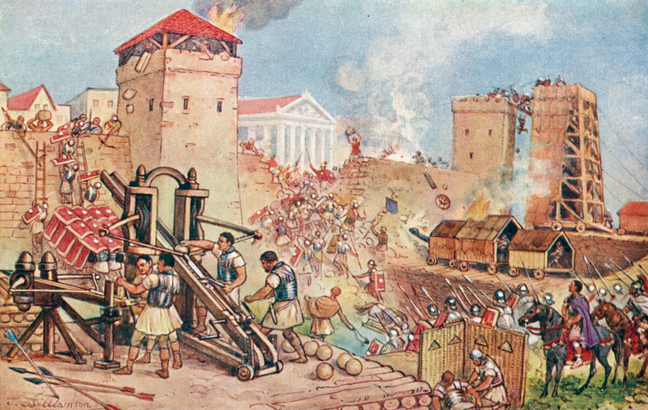 Obléhání v Římské říši (tisk) od J. Williamson