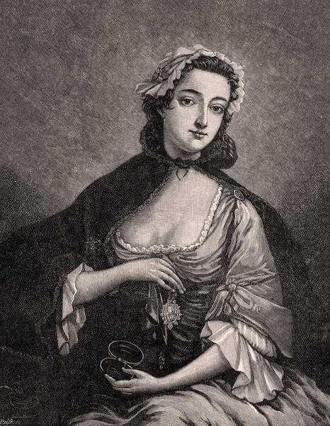 Portrét Flory Macdonaldové (1722-90) od J after Markluin