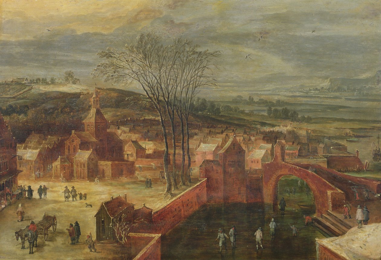 Krajina s bruslaři od J. and Momper, J. de Brueghel
