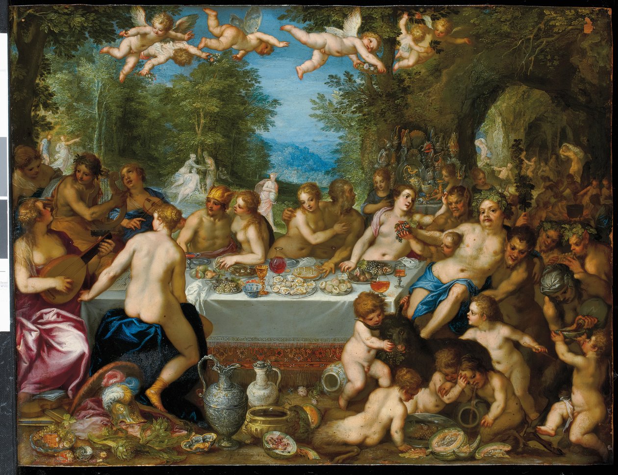 Svátek bohů: svatba Bakcha a Ariadny od J. and Rottennhammer Hans I Brueghel