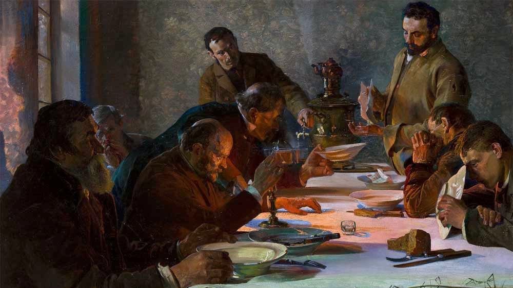 Štědrý večer na Sibiři.nPolski: Štědrý večer na Sibiři.n od Jacek Malczewski