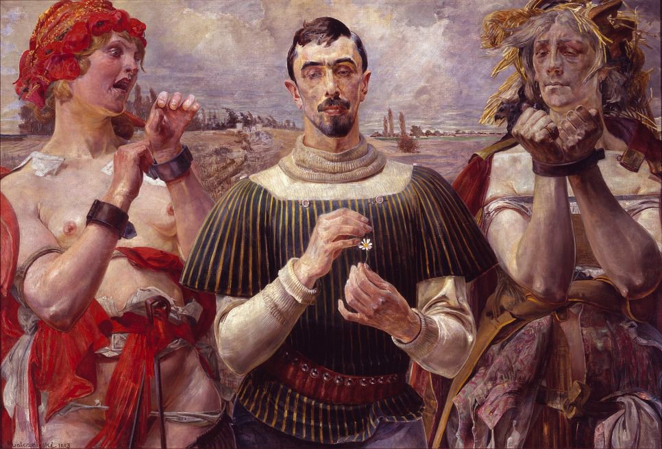 Polský Hamlet - Portrét Aleksandera Wielopolski.nPolski: Polský Hamlet - Portrét Aleksandera Wielopolski.n od Jacek Malczewski