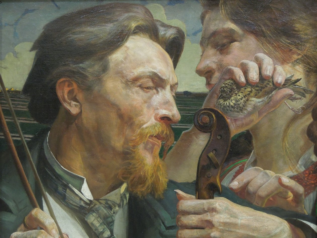 Portrét malíře Antonia Zembaczyńského od Jacek Malczewski