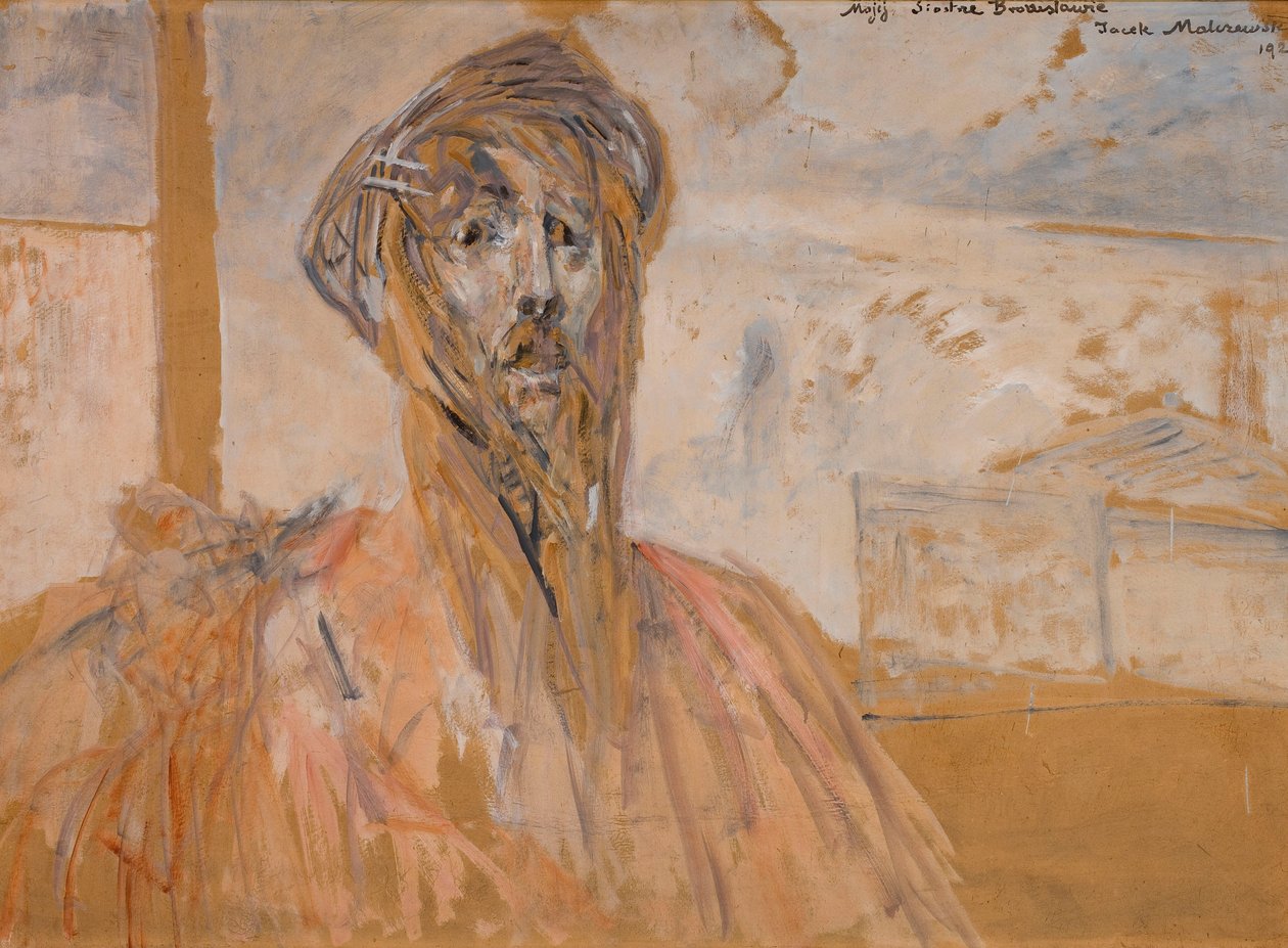 Autoportrét, skica od Jacek Malczewski