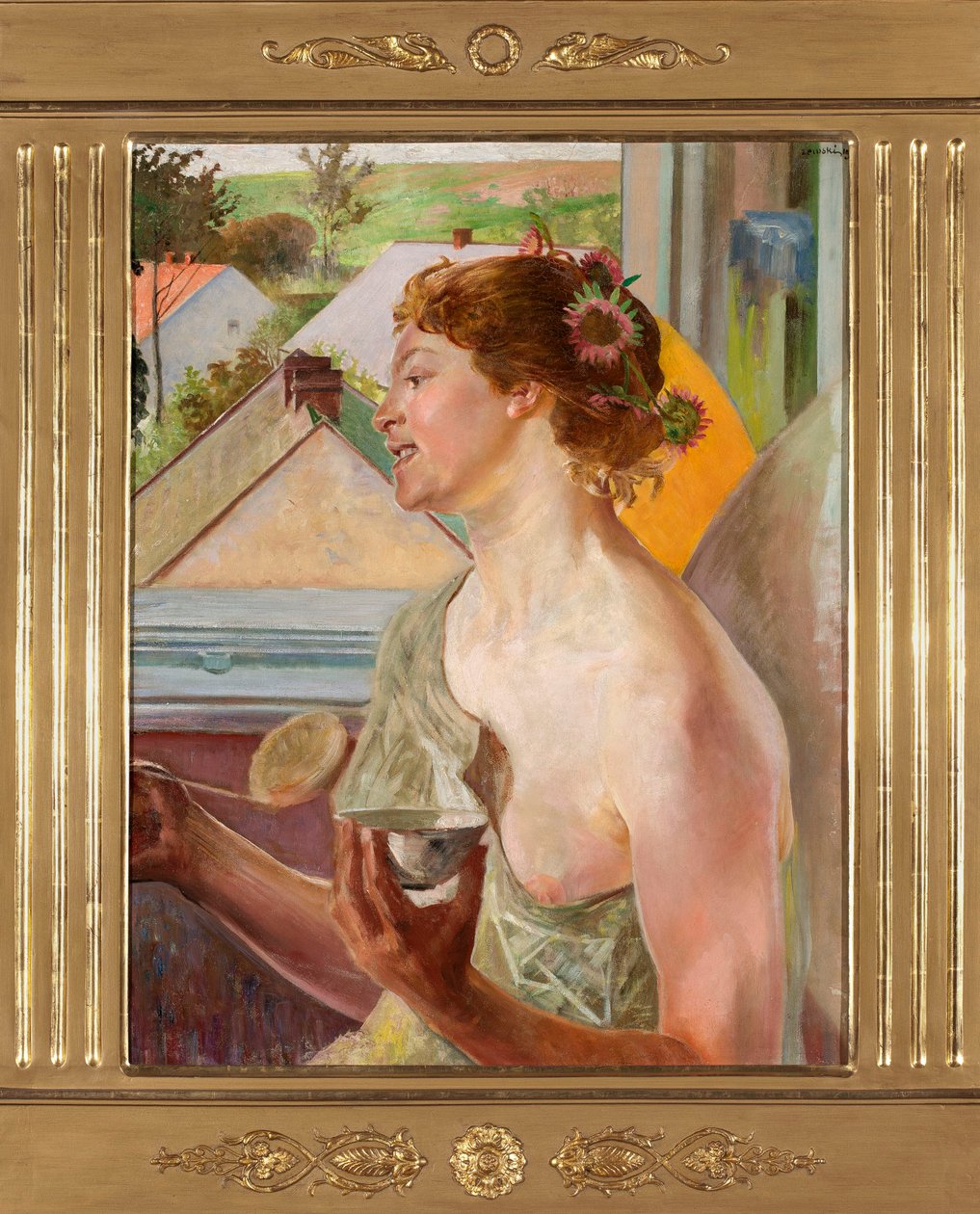 Mýdlové bubliny (Žena s miskou) od Jacek Malczewski