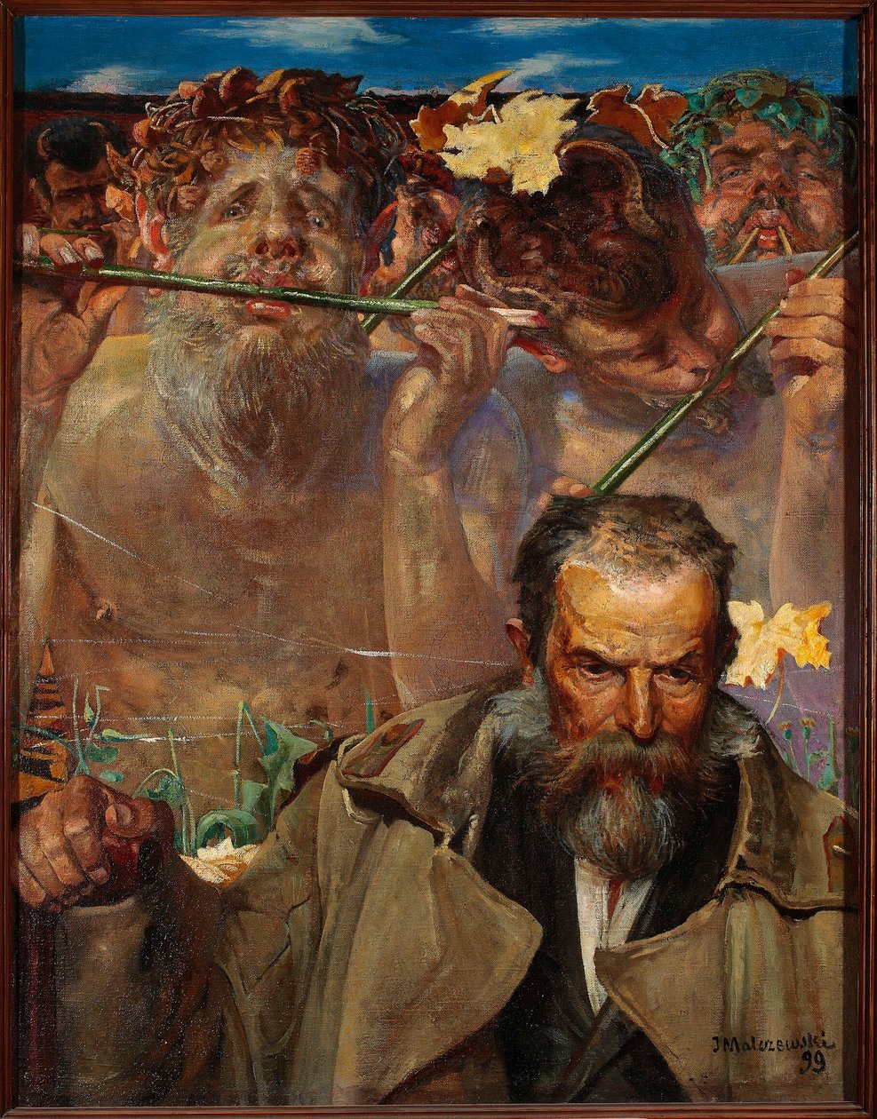 Dějiny písně - Portrét Adama Asnyka od Jacek Malczewski
