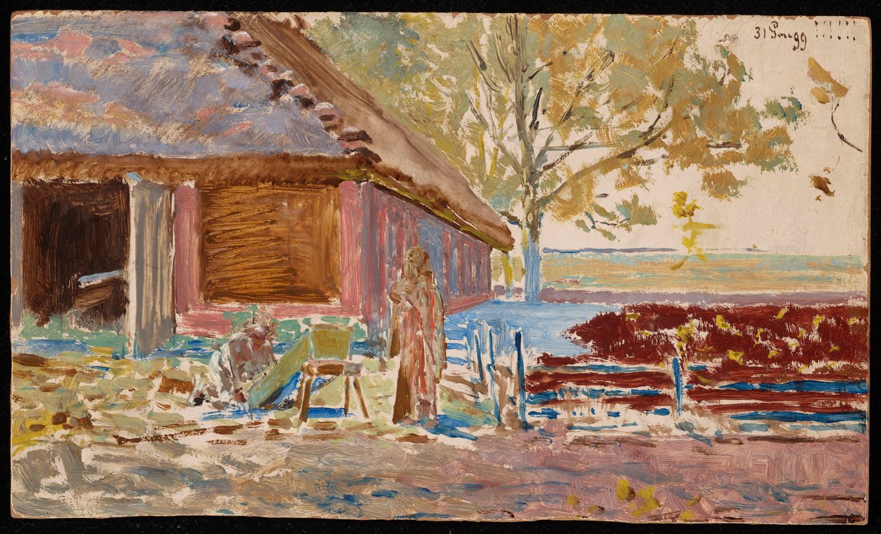 Konec století – 31. prosince 1899, krajina s rakví od Jacek Malczewski