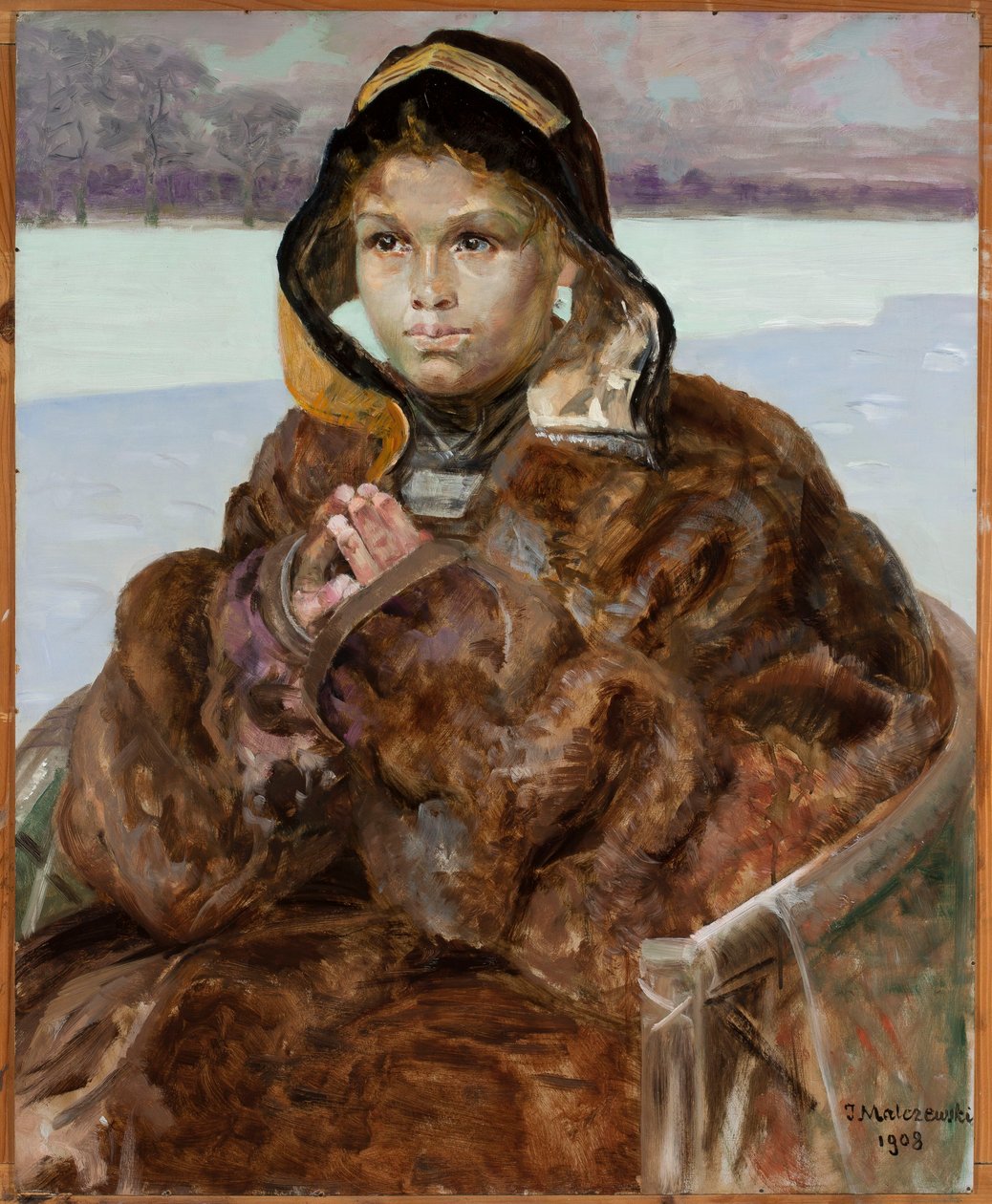 Modlící se dívka od Jacek Malczewski