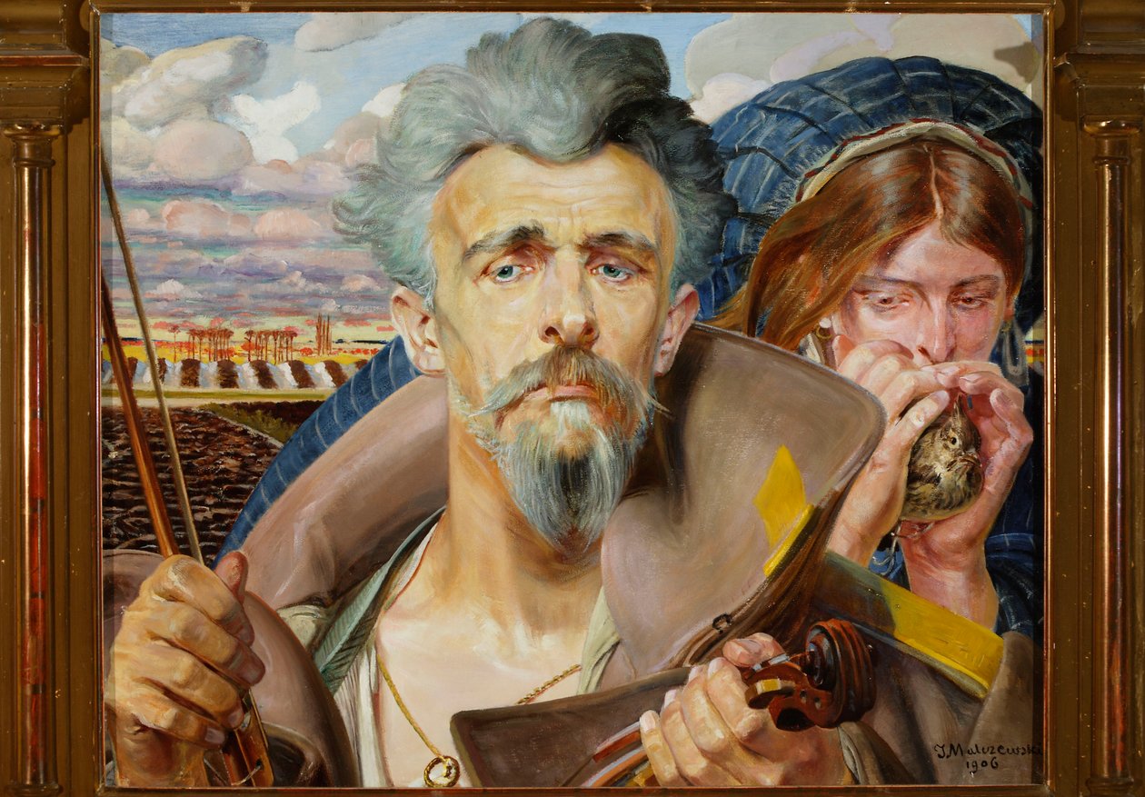 Hudba - střední část triptychu od Jacek Malczewski