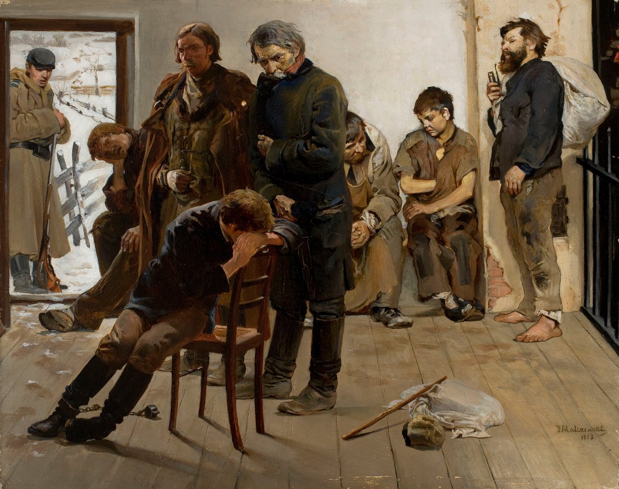 Na etapě (Vězni) od Jacek Malczewski