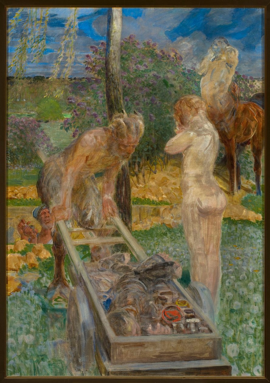 Pohřeb malíře od Jacek Malczewski