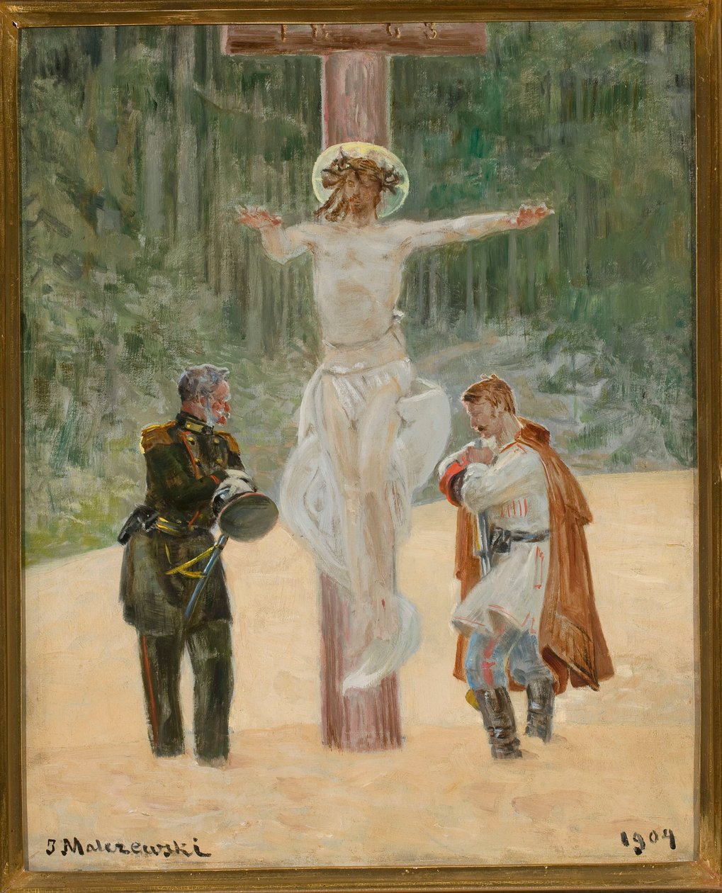 Smíření (Symbolická scéna z povstání z roku 1863) od Jacek Malczewski
