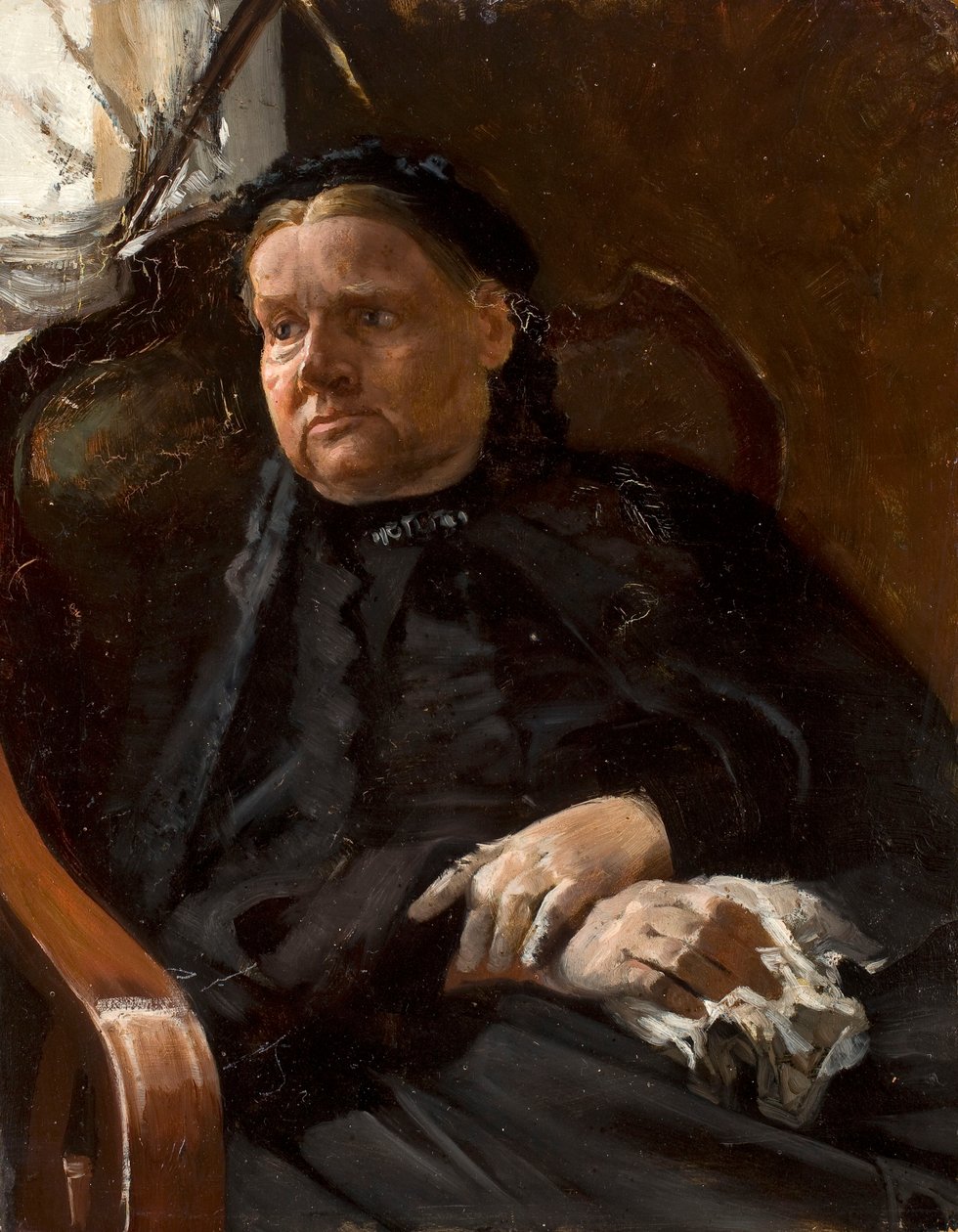 Portrét umělcovy matky od Jacek Malczewski
