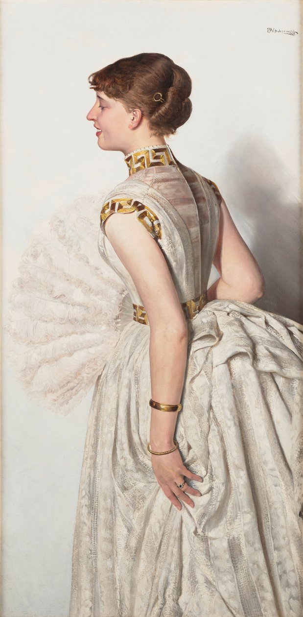 Portrét snoubenky od Jacek Malczewski