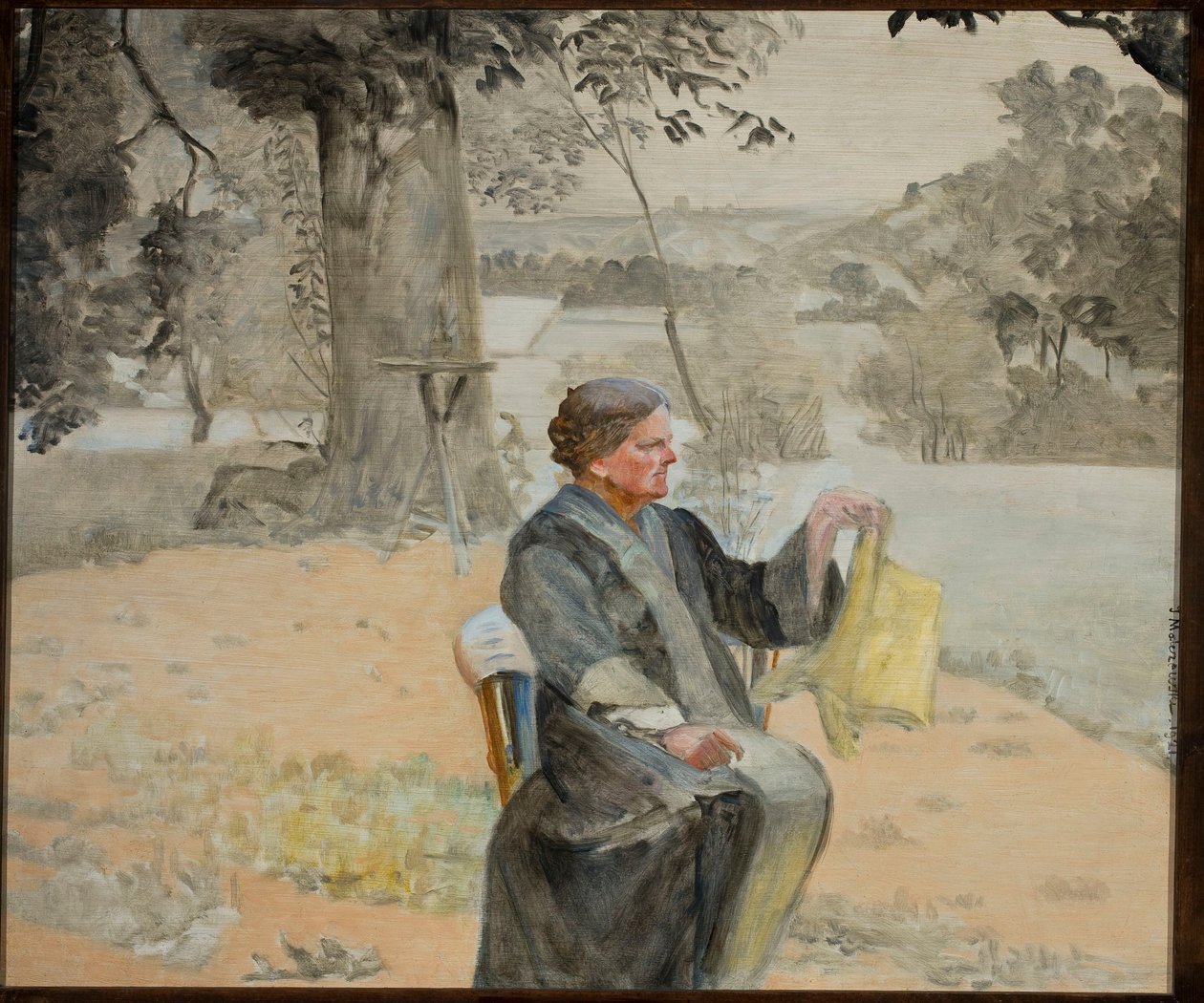 Portrét sestry Heleny v zahradě od Jacek Malczewski
