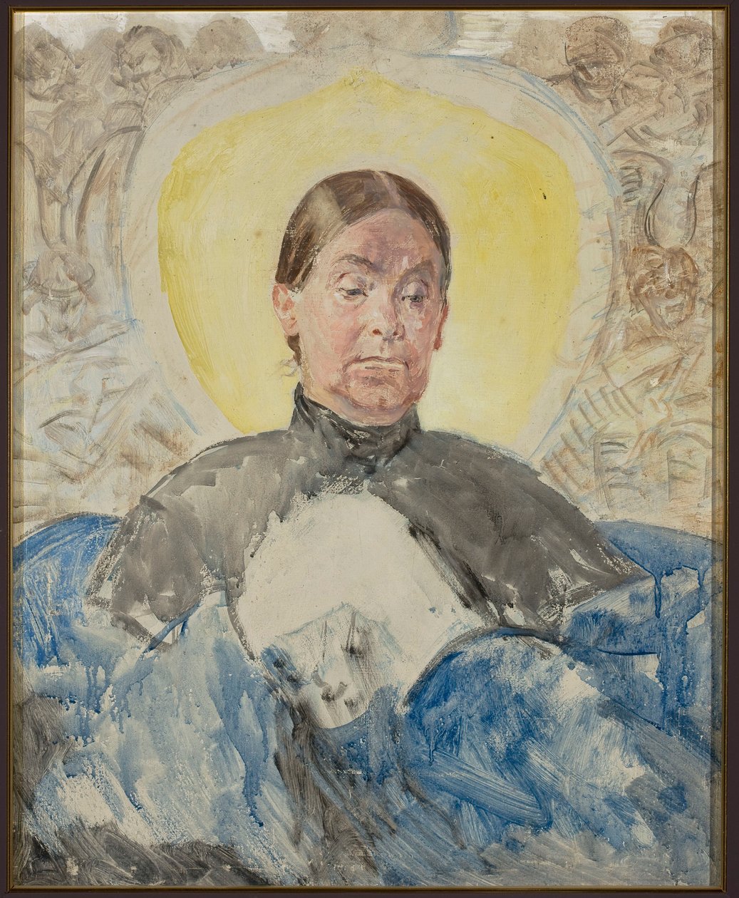 Portrét umělcovy sestry - Bronisławy od Jacek Malczewski