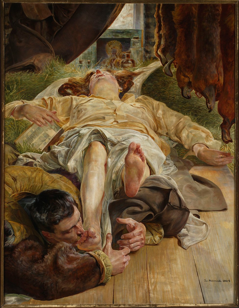 Ellenina smrt od Jacek Malczewski