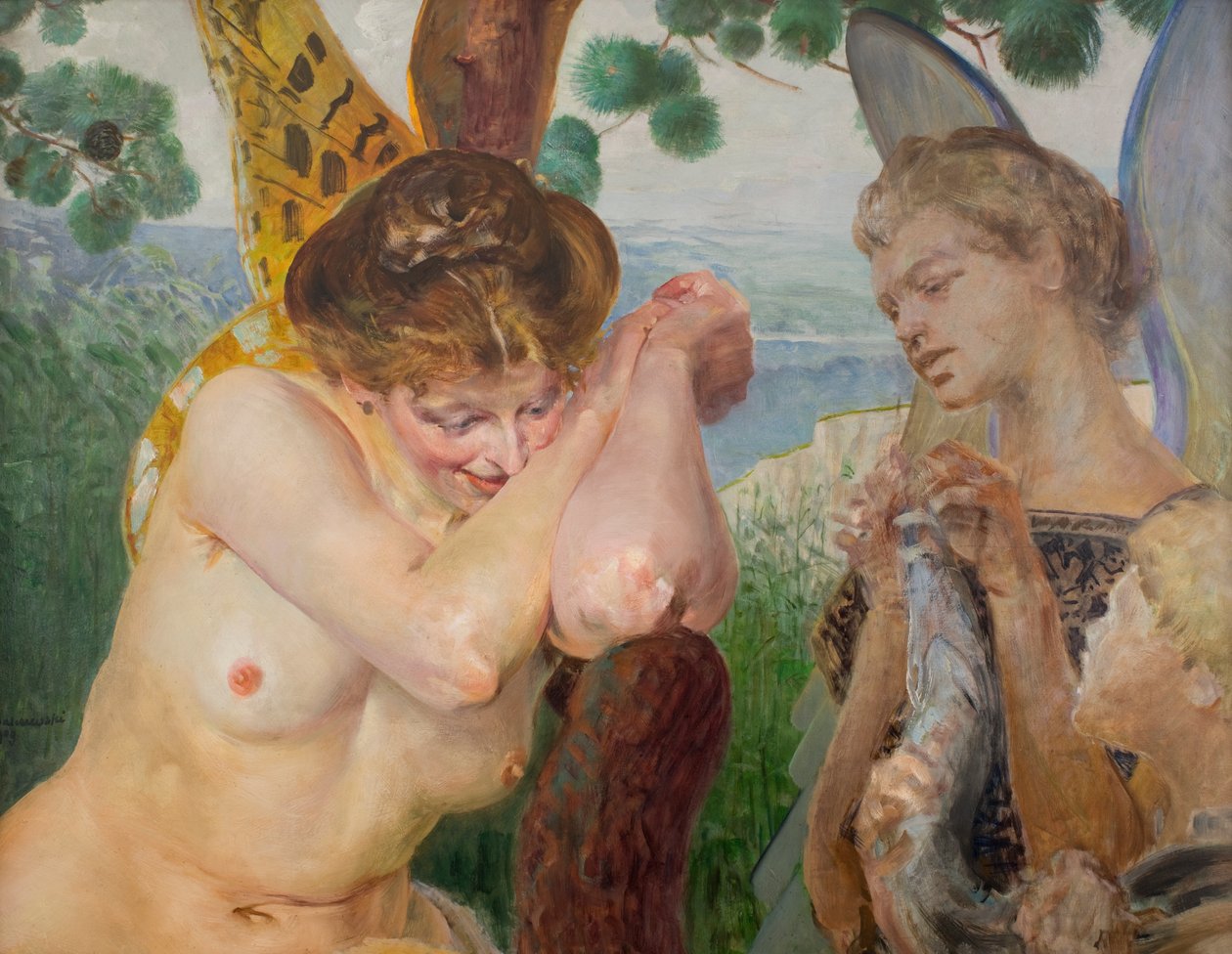 Tobiáš s harpyjí od Jacek Malczewski