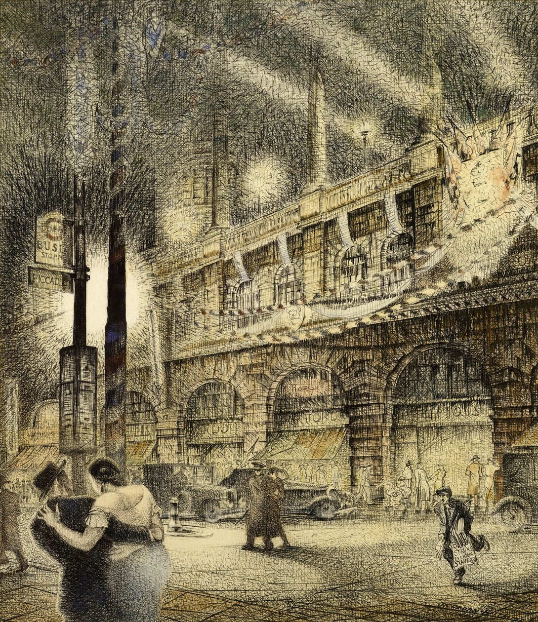 Korunovační večer, Londýn 1937, 1937 od Jack Coburn Witherop