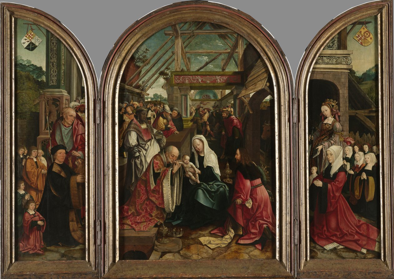 Klanění tří králů, 1517 od Jacob Cornelisz van Oostsanen