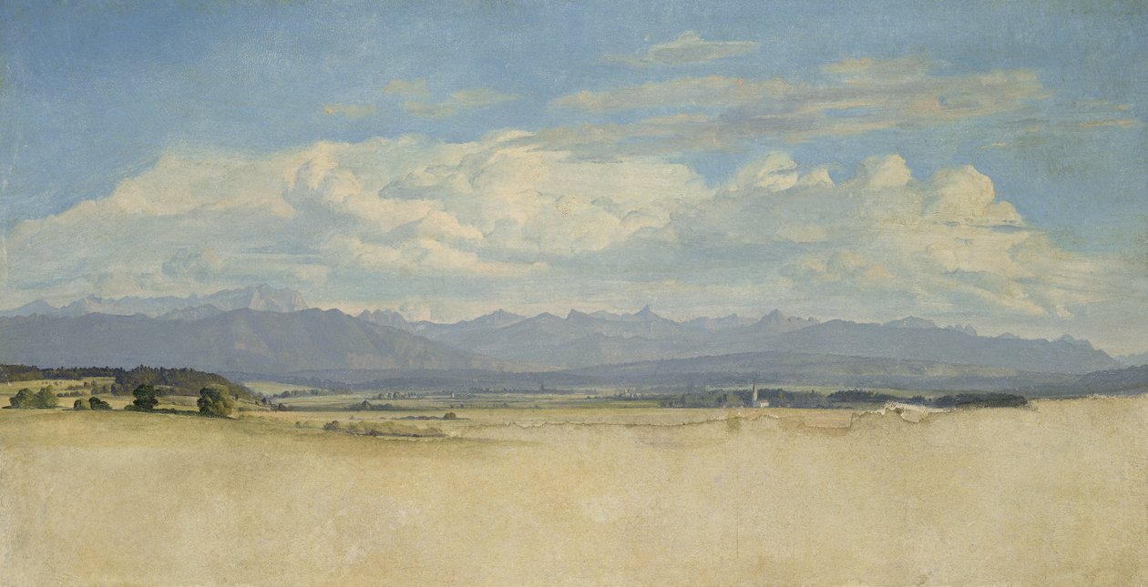 Slunečné horské panorama, 1829 od Jacob Gensler