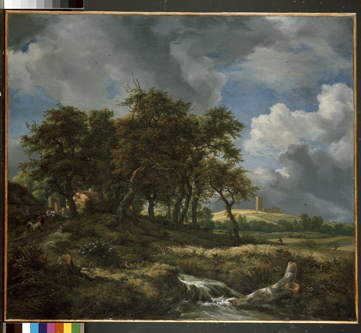 Krajina poblíž Muiderbergu, počátek 50. let 17. století od Jacob van Ruisdael