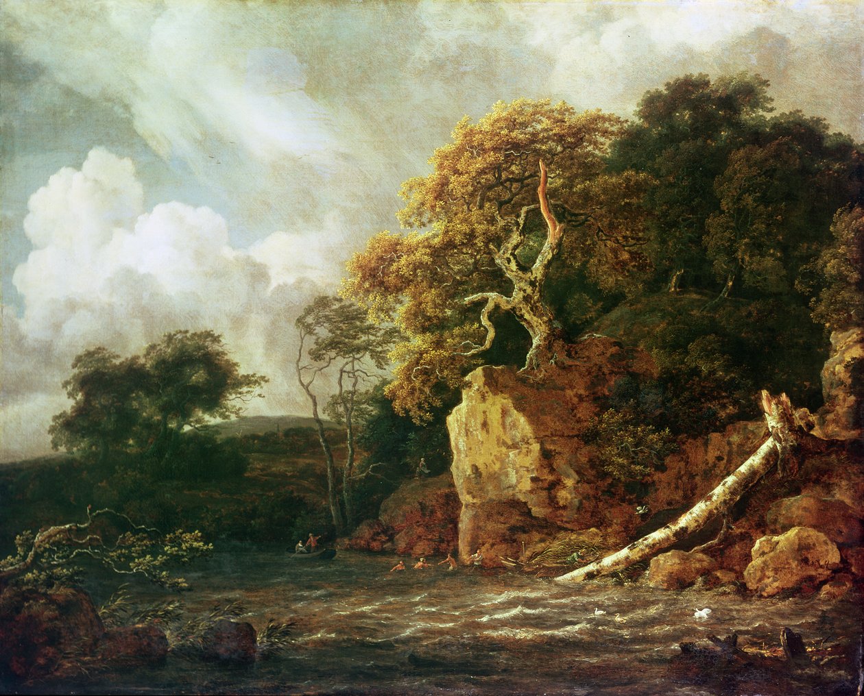 Krajina s řekou od Jacob van Ruisdael