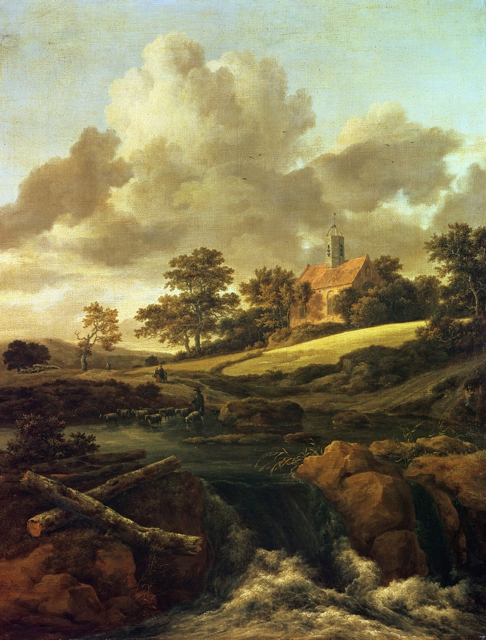 Krajina s potokem od Jacob van Ruisdael
