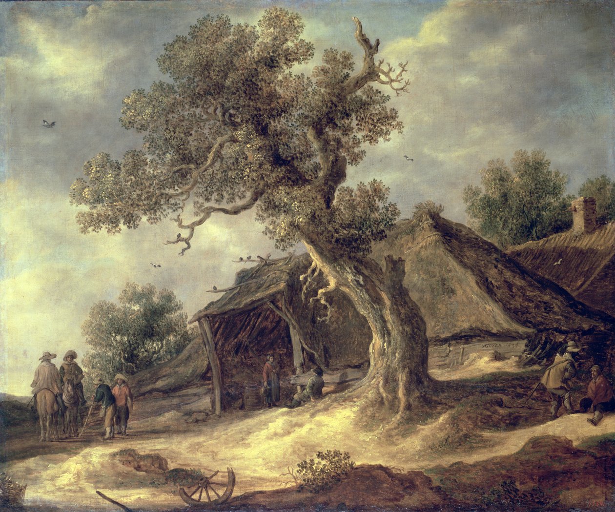 Krajina s dubem, 1634 od Jacob van Ruisdael