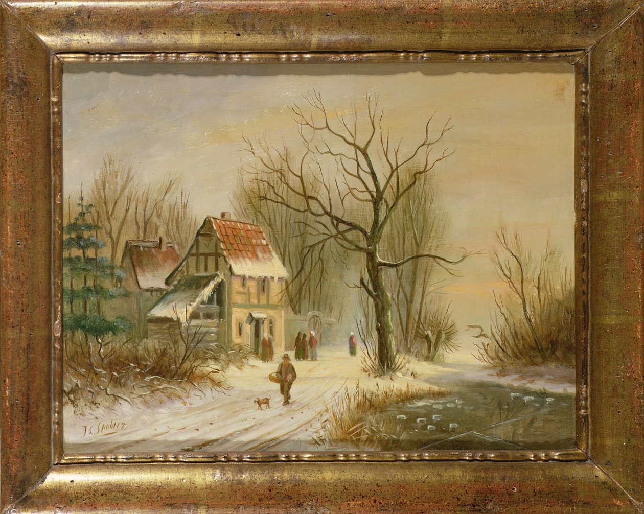 Zimní scéna od Jan Jacob Spohler