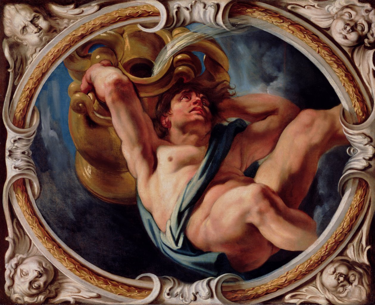 Vodnář, ze znamení zvěrokruhu (viz také 196700 až 196711) od Jacob Jordaens