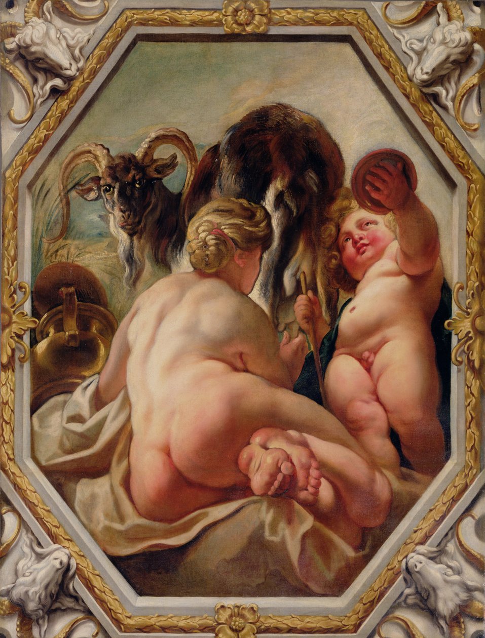 Kozoroh, ze znamení zvěrokruhu (viz také 196700 až 196711) od Jacob Jordaens