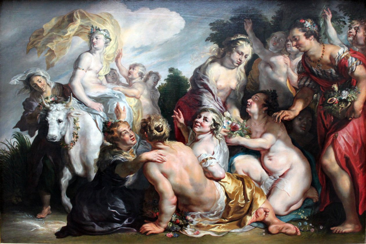 Loupež Evropy od Jacob Jordaens