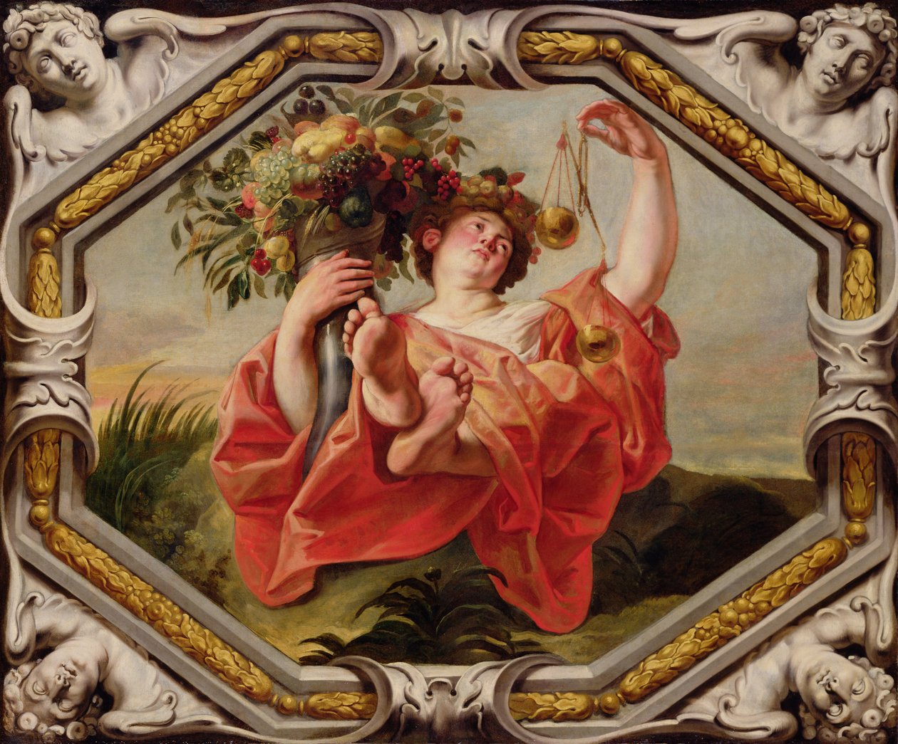 Váhy, ze znamení zvěrokruhu (viz také 196701 až 196711) od Jacob Jordaens