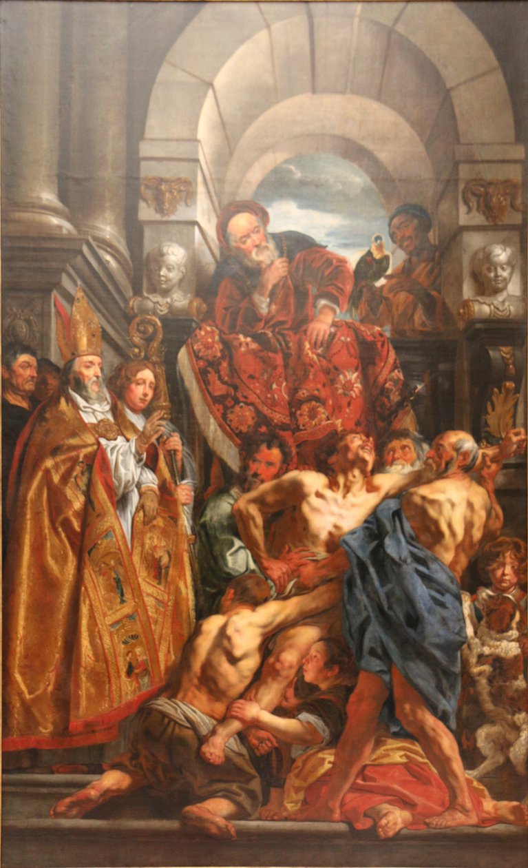 Svatý Martin léčí lusky od Jacob Jordaens