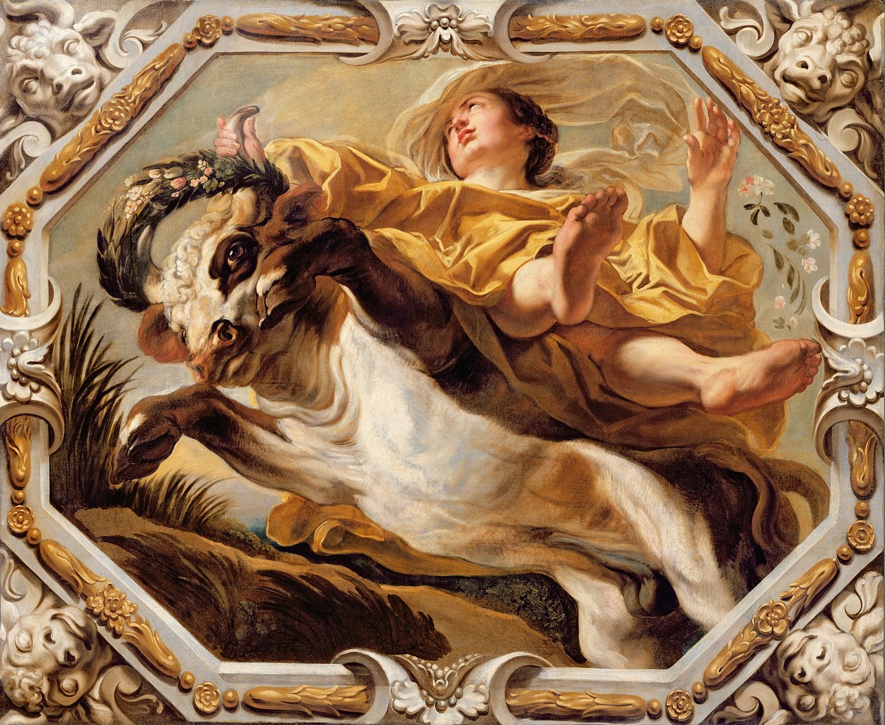 Býk, ze znamení zvěrokruhu (viz také 196700 až 196711) od Jacob Jordaens