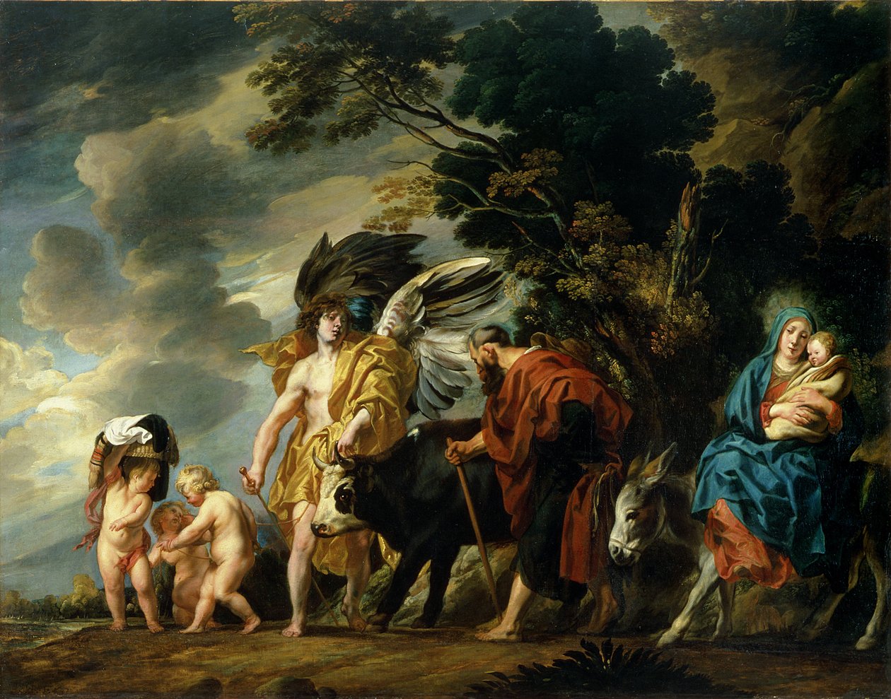Útěk do Egypta, 1647 od Jacob Jordaens