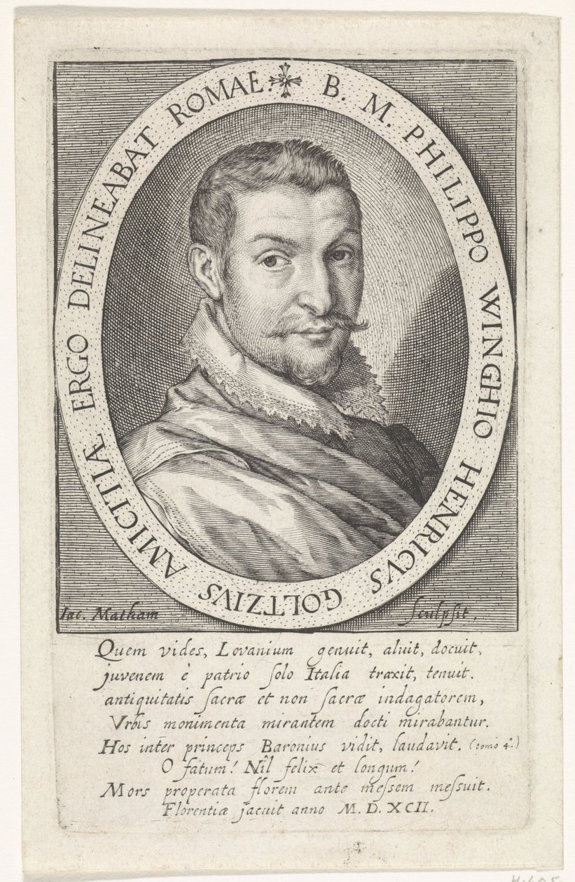Portrét Philips van Winghe od Jacob Matham