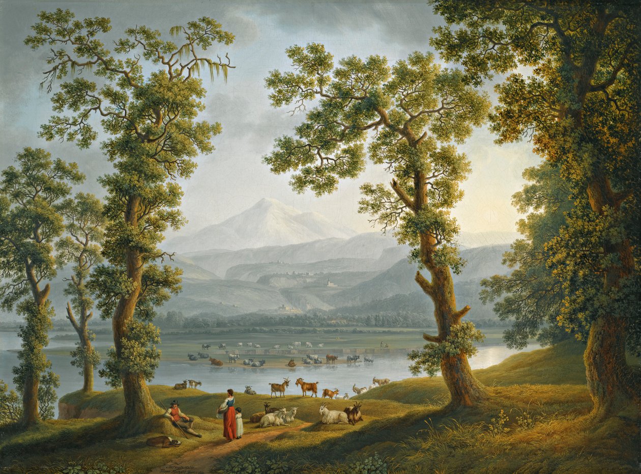 Pohled na Piedimonte od Jacob Philipp Hackert