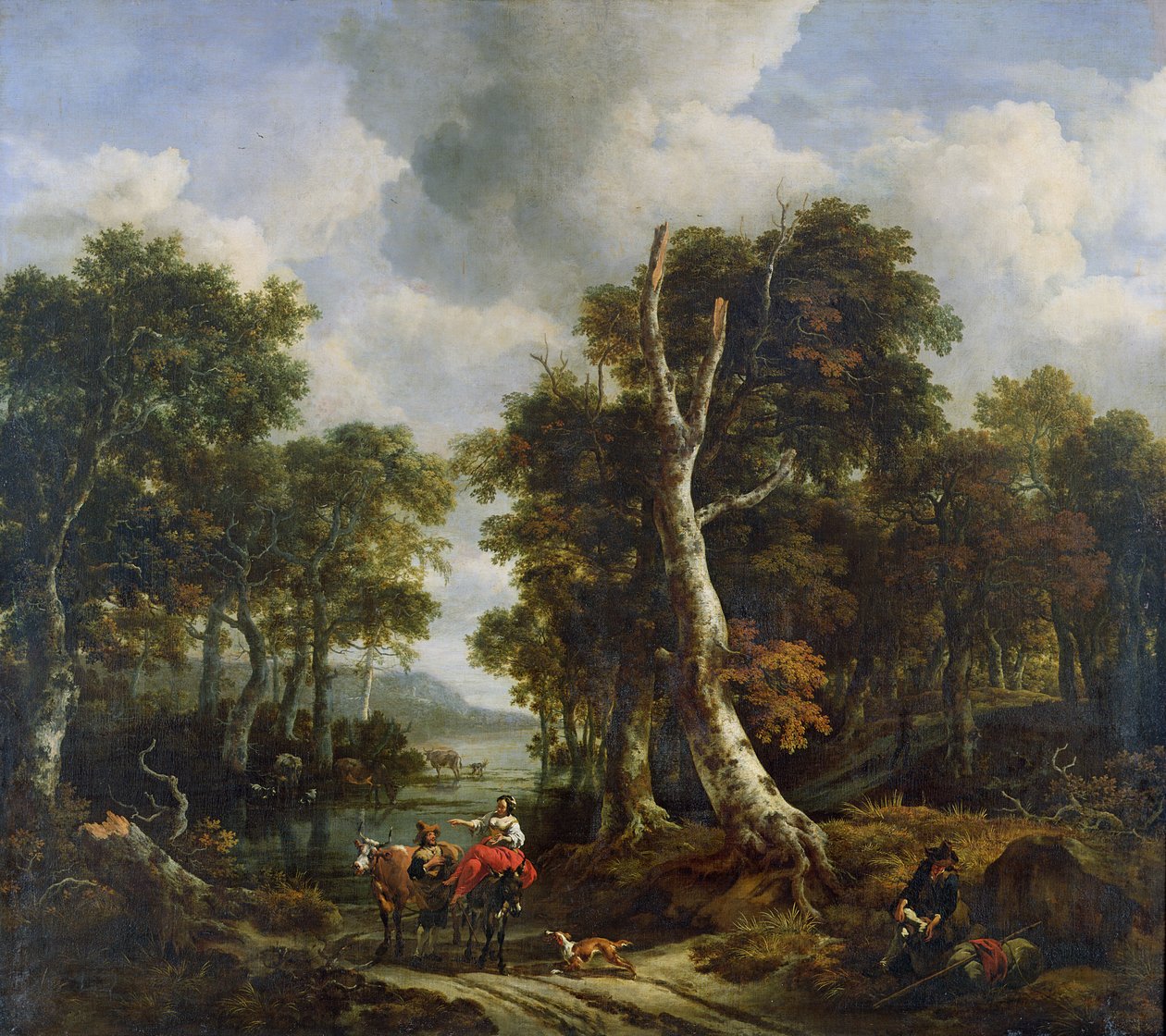 Les, kolem roku 1660 od Jacob van Ruisdael