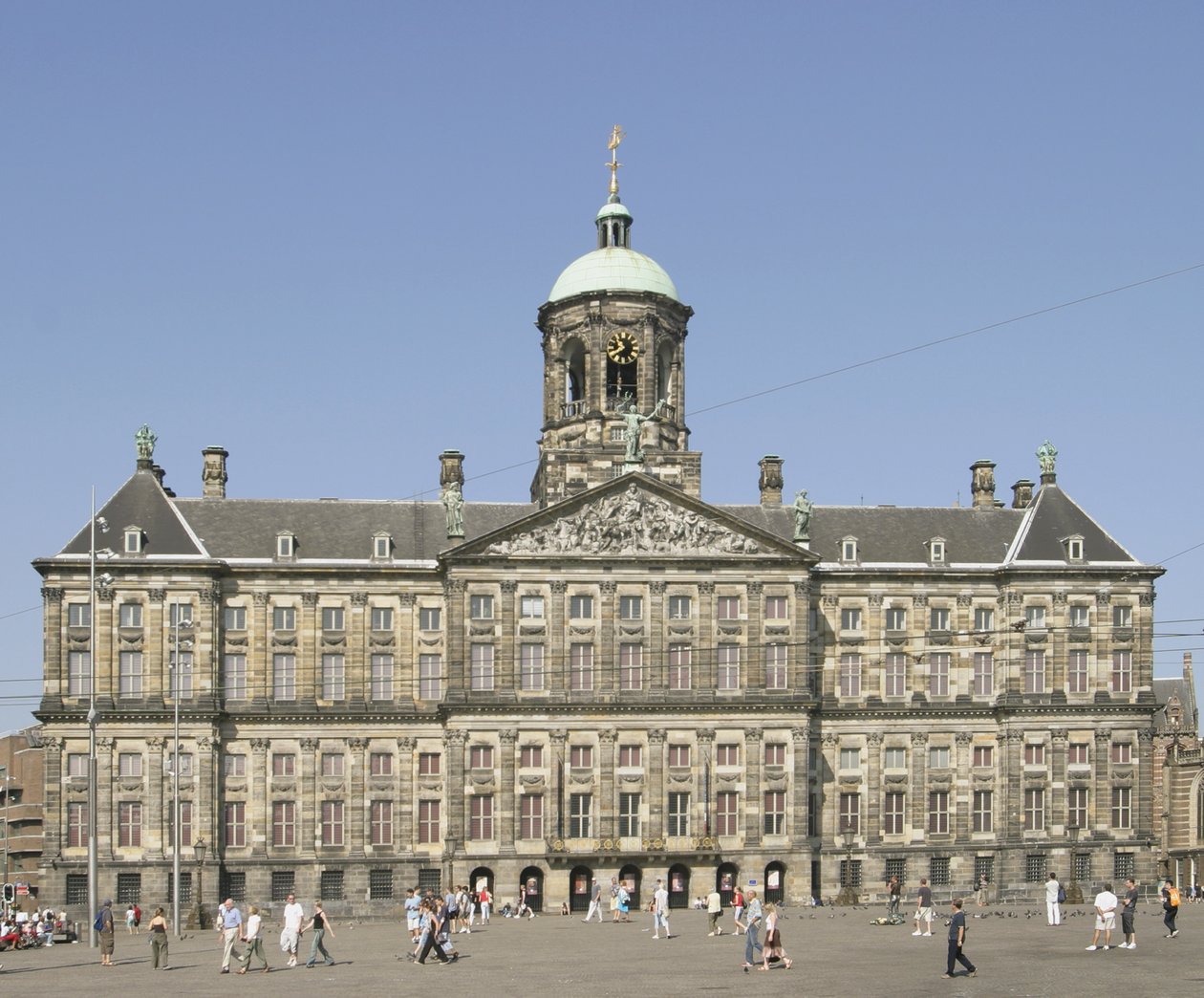 Královský palác v přehradě od Jacob van Campen