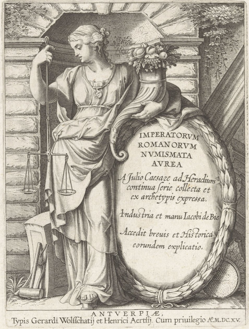 Průčelí zlatých medailí římských císařů: Sbírka zlatých medailí od Julius Caesar po Heraclius od Jacob de Bie