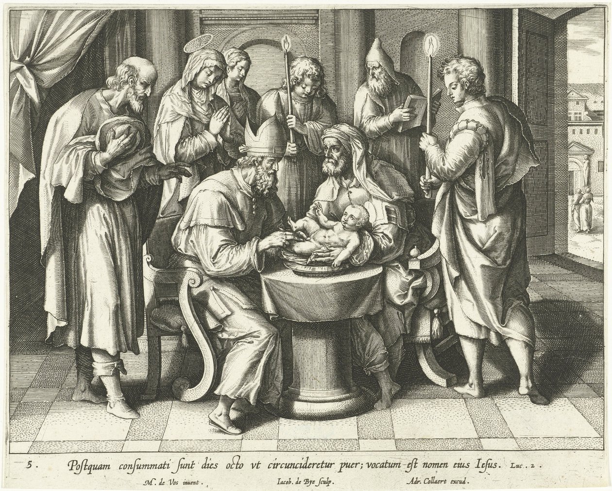 Kristova obřízka od Jacob de Bie