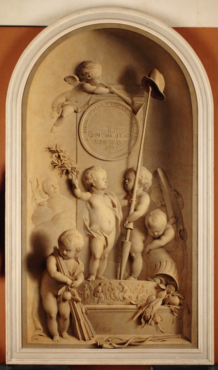 Alegorie smlouvy z Aix-la-Chapelle, 1748 od Jacob de Wit