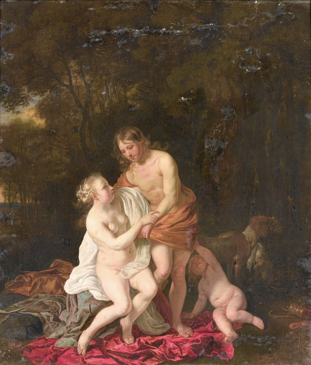 Venuše a Adonis od Jacob van Loo