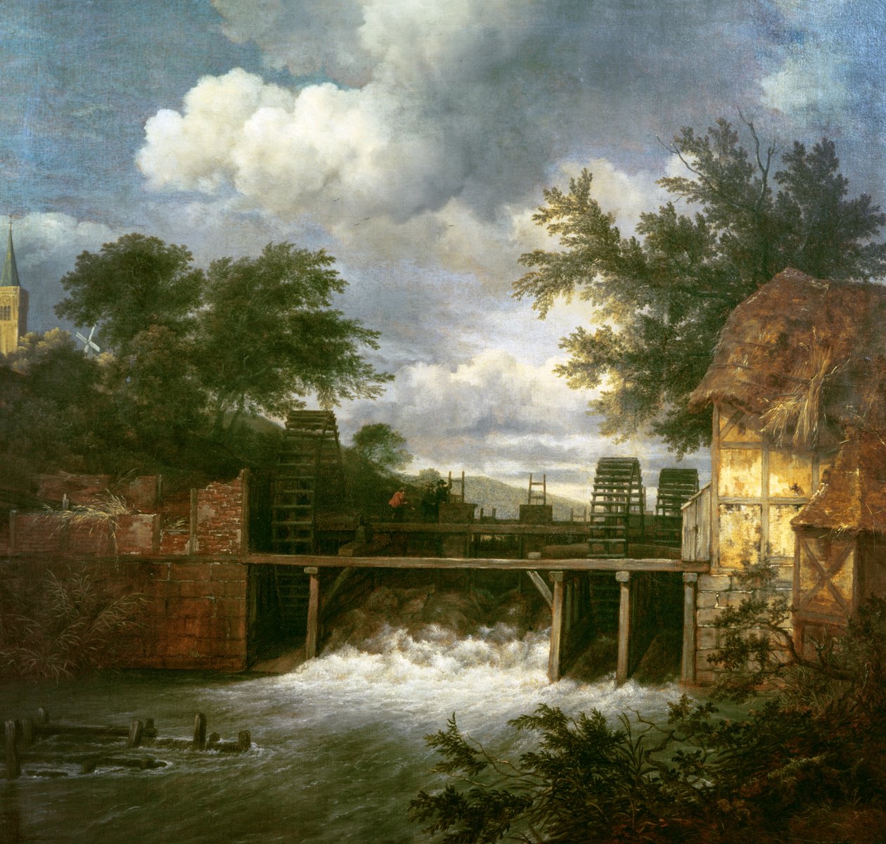 Vodní mlýn od Jacob van Ruisdael